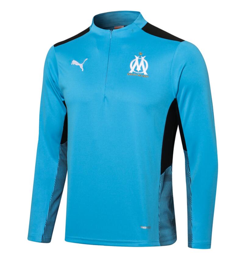 2021/22 Marseille Blue Black Training Sweatshirt